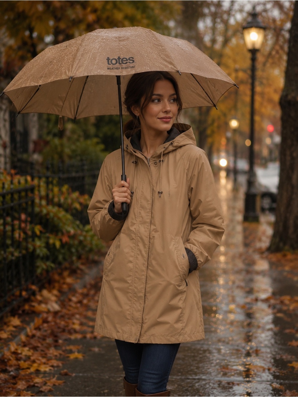 Totes Hooded Rain Jacket